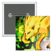 Electric Wolf Button