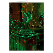 Electric Xmas Gargoyle Cards