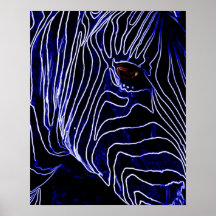 Electric Zebra Posters
