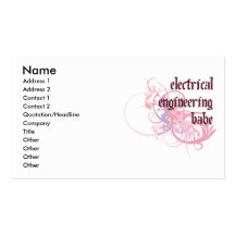 Electrical Engineering Babe Business Cards