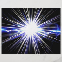 Electrical Lightning Star Burst Full Color Flyer