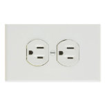 Electrical Outlet Rectangular Stickers