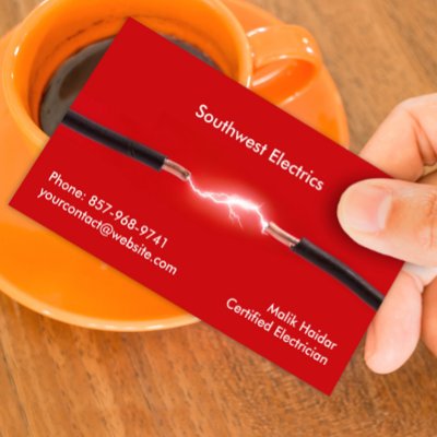 Electrician Business Card by all_items