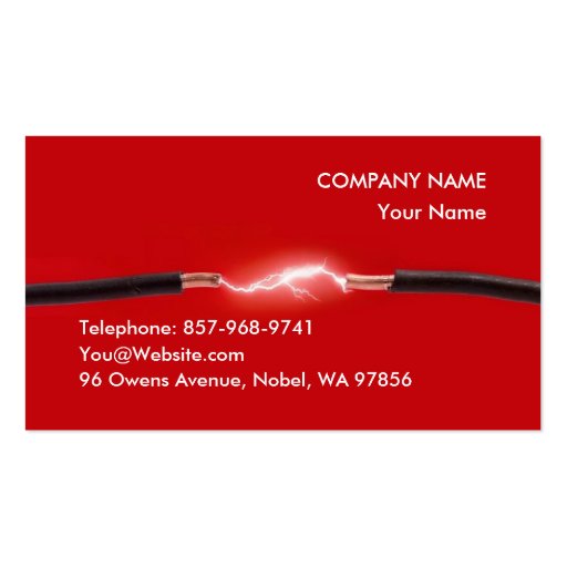 Electrician Business Card