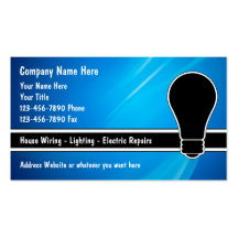 Electrician Business Cards
