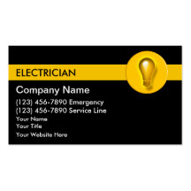 Electrician Business Cards