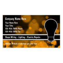 Electrician Business Cards