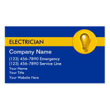 Electrician Business Cards