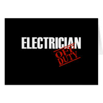ELECTRICIAN DARK GREETING CARDS