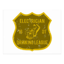 Electrician Drinking League Post Cards