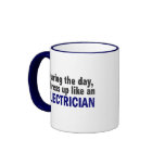 Electrician During The Day mugs