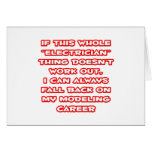 Electrician Humour ... Modelling Career cards