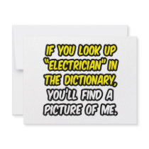 Electrician In Dictionary...My Picture