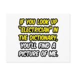 Electrician In Dictionary...My Picture postcards