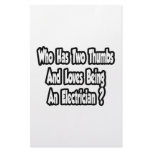Electrician Joke...Two Thumbs Stationery