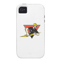 Electrician Lightning Bolt Retro iPhone 4/4S Covers