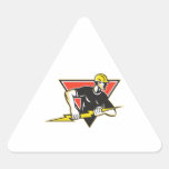 Electrician Lightning Bolt Retro Sticker