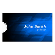 Electrician - Modern Dark Blue Business Card Template
