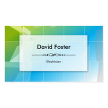 Electrician - Modern Elegant Simple Business Card Template