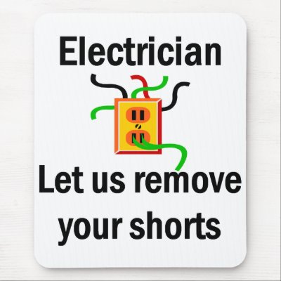Electrician Mouse Pad by occupationtshirts