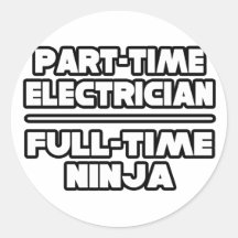 Electrician...Ninja Sticker