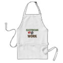 Electrician NOT At Work aprons