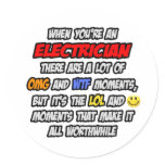 Electrician .. OMG WTF LOL Sticker
