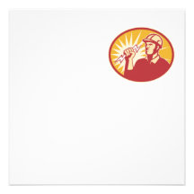 Electrician Power Line Worker Lightning Bolt Custom Invitations