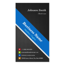Electrician - Premium Double Sided Business Cards