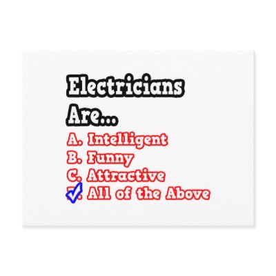 Electrician Quiz...Joke by Electrician_Shirts