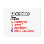 Electrician Quiz...Joke postcards