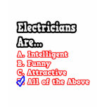 Electrician Quiz...Joke t-shirts