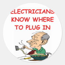 ELECTRICian Round Sticker