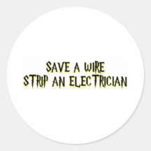 Electrician Round Stickers