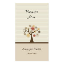 Electrician - Stylish Natural Theme Business Card