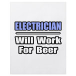 Electrician...Will Work For Beer flyers