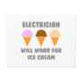 Electrician ... Will Work For Ice Cream Post Cards