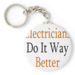 Electricians Do It Way Better Keychains