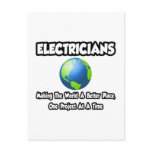 Electricians...Making the World a Better Place postcards