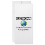 Electricians...Making the World a Better Place rack cards