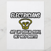 Electricians...Regular People, Only Smarter Personalized Flyer