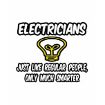 Electricians...Regular People, Only Smarter t-shirts