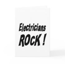Electricians Rock! Greeting Card