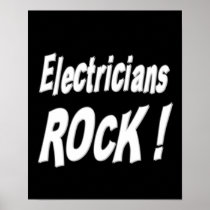 Electricians Rock! Poster Print