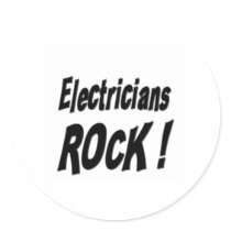 Electricians Rock! Sticker