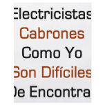 Electricista Cabrones Como Yo Son Dificiles De Enc Flyer