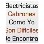 Electricista Cabrones Como Yo Son Dificiles De Enc Letterhead Design