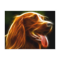 Electrifying Dog Portrait Postcards