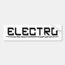 Electro Bumper Sticker