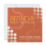 Electro Grunge Dance Party Birthday Invitation